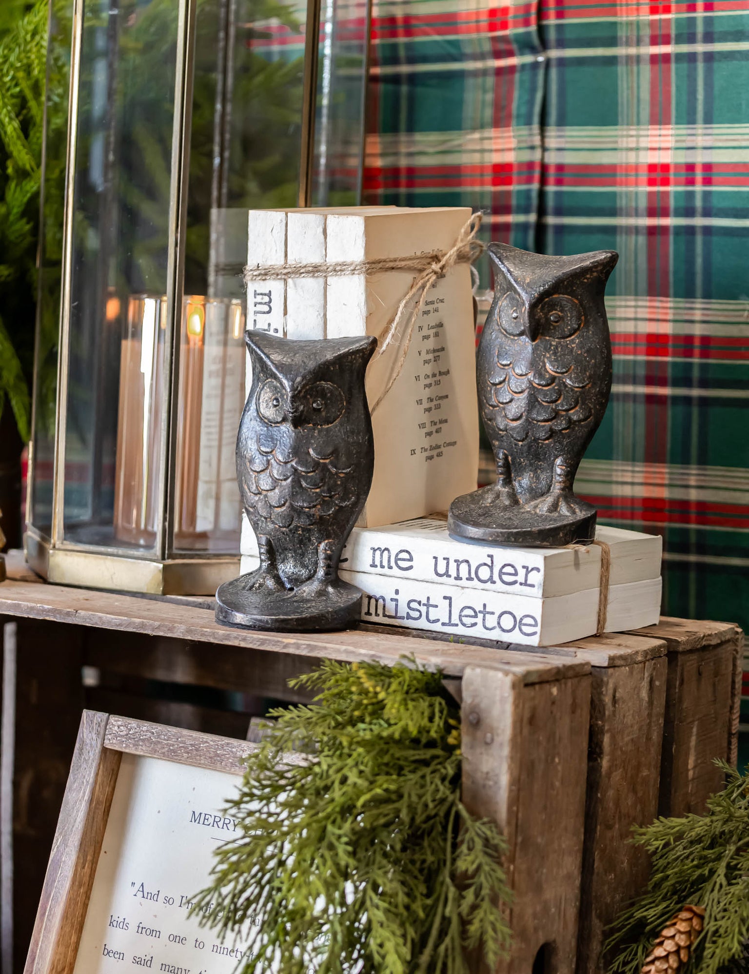 Cast Iron Owl Shaped Bookends Creative Co-Op