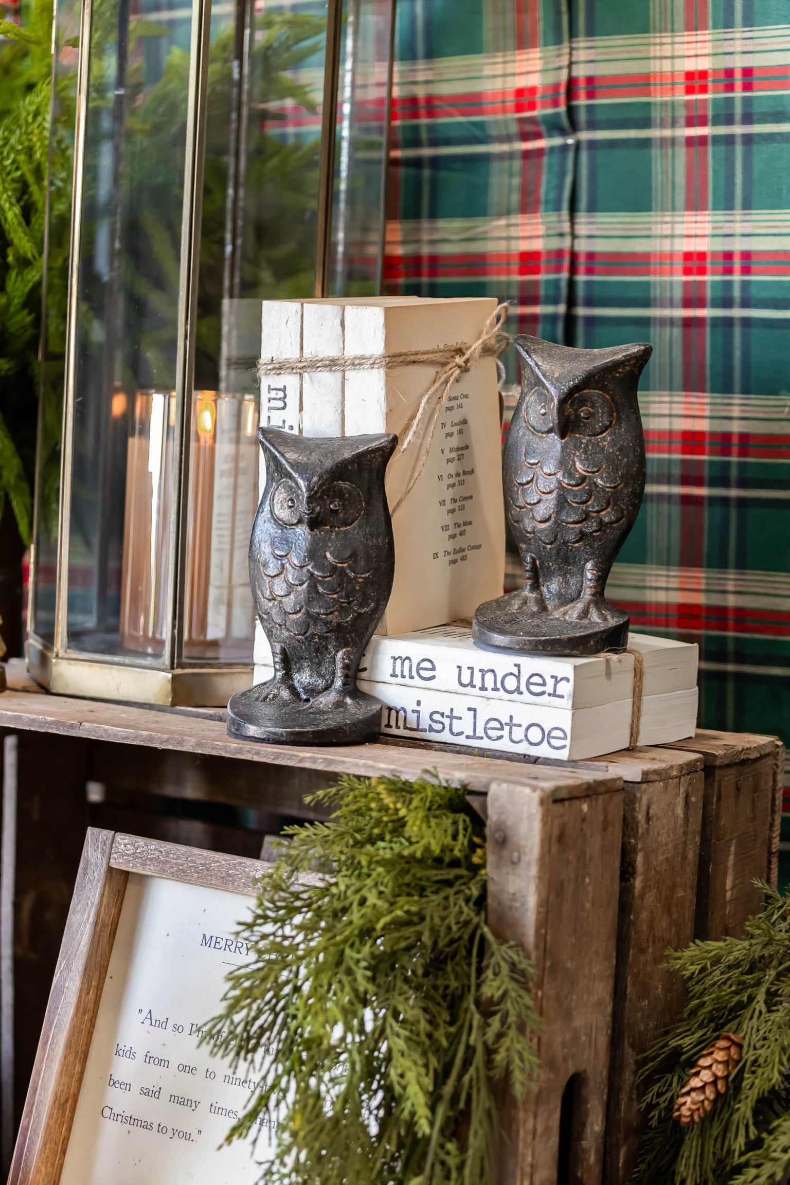 Cast Iron Owl Shaped Bookends Creative Co-Op