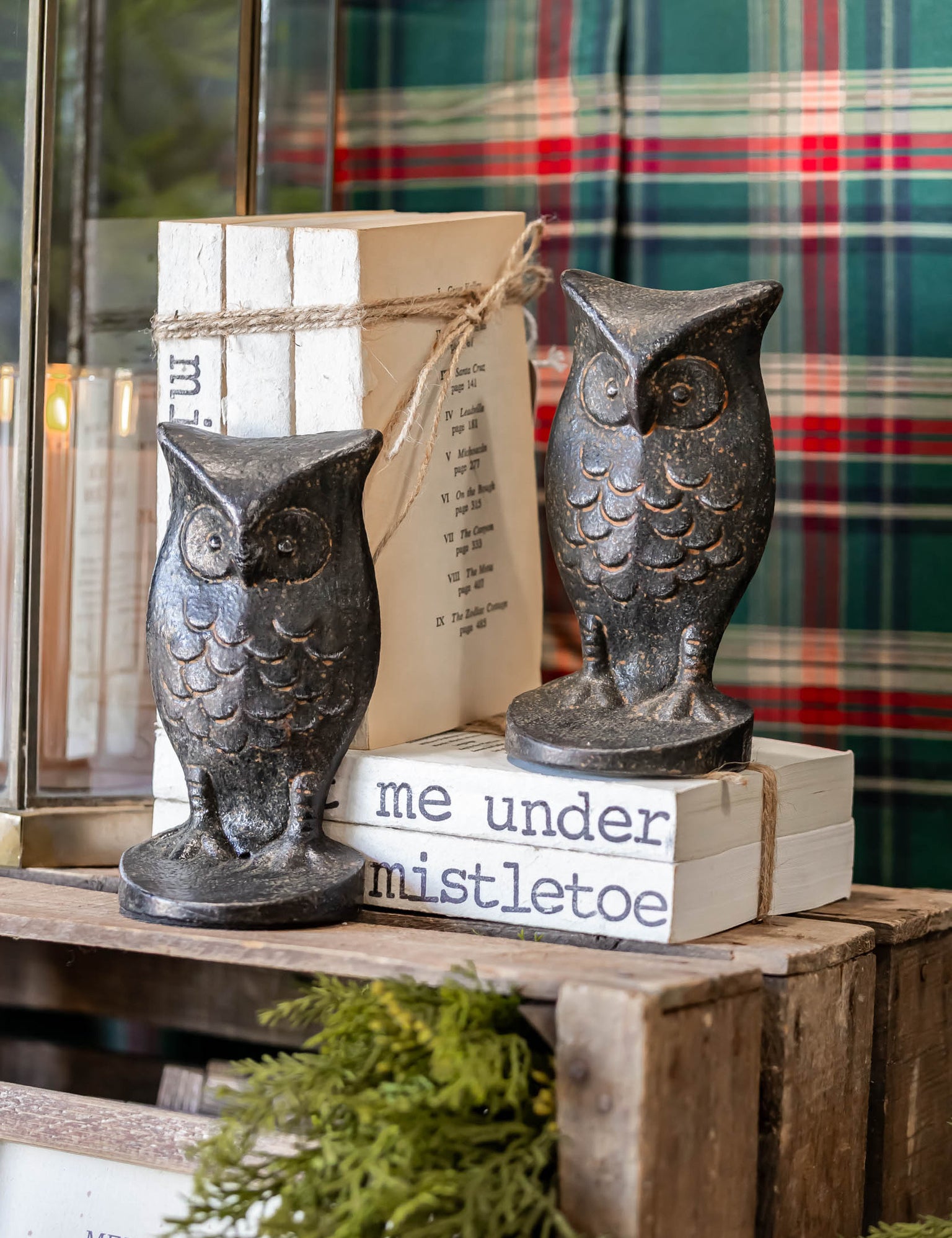 Cast Iron Owl Shaped Bookends Creative Co-Op