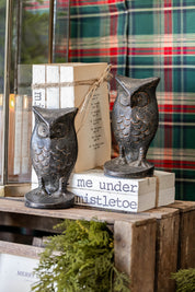 Cast Iron Owl Shaped Bookends Creative Co-Op