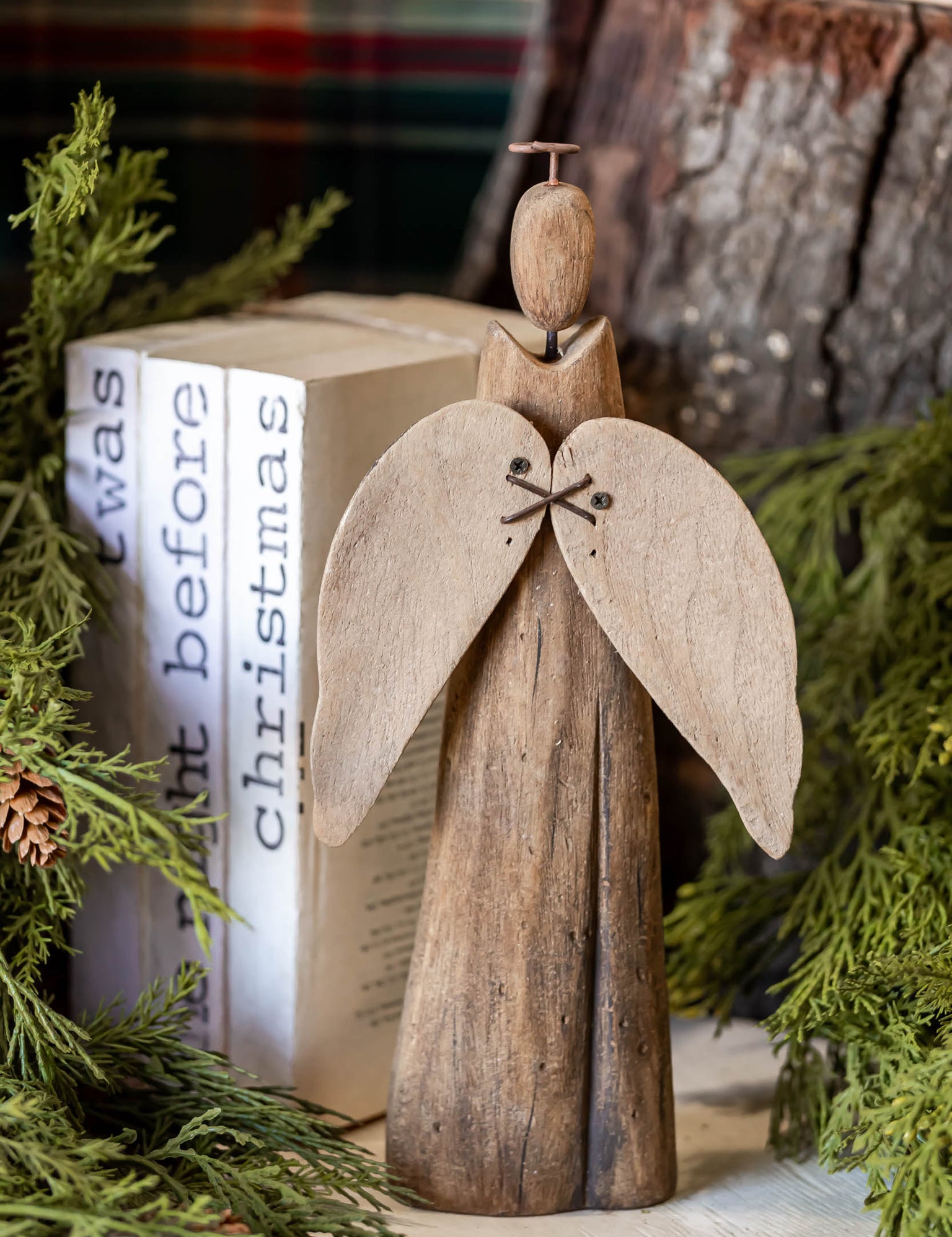 Rustic Wood Angel HomArt