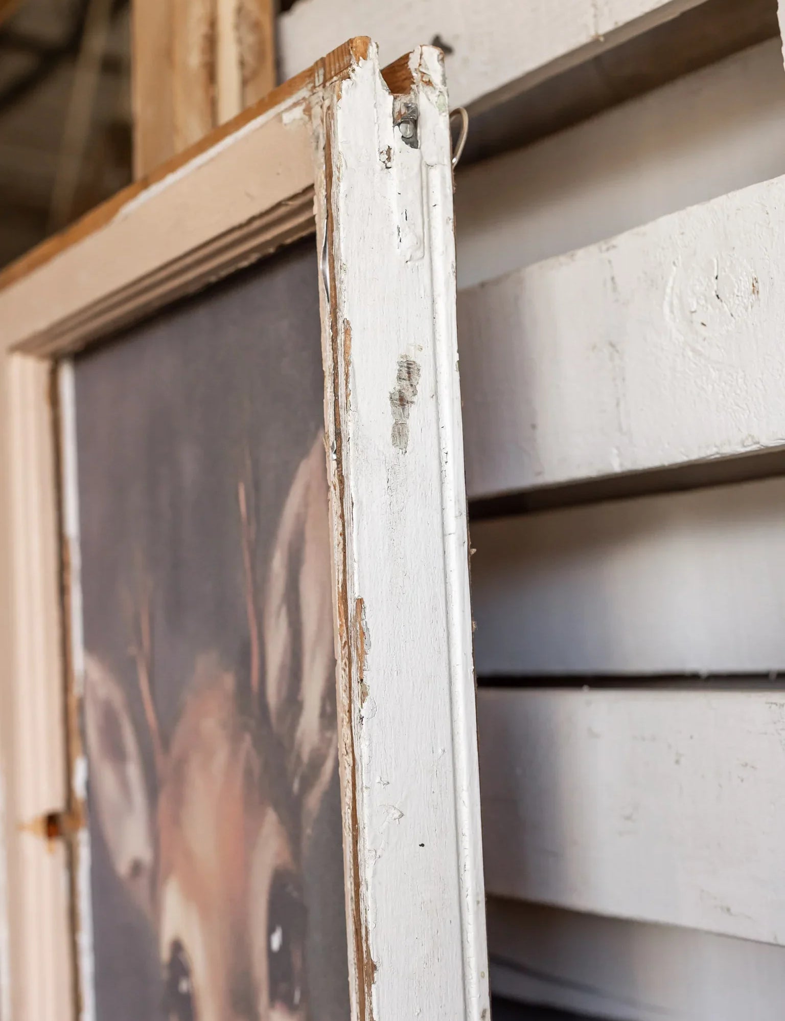 Salvaged Framed Rudolph Canvas The Little Burlap Barn