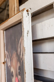 Salvaged Framed Rudolph Canvas The Little Burlap Barn
