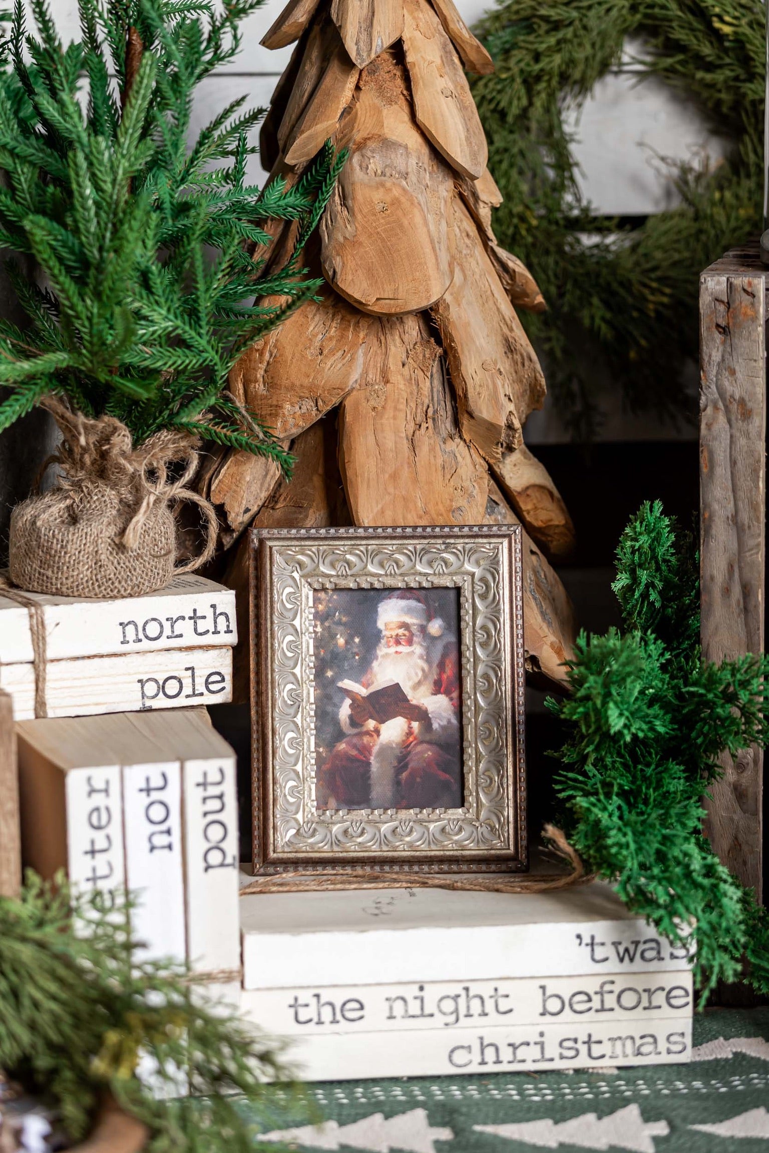 St. Nick Framed Art Petal Lane Home