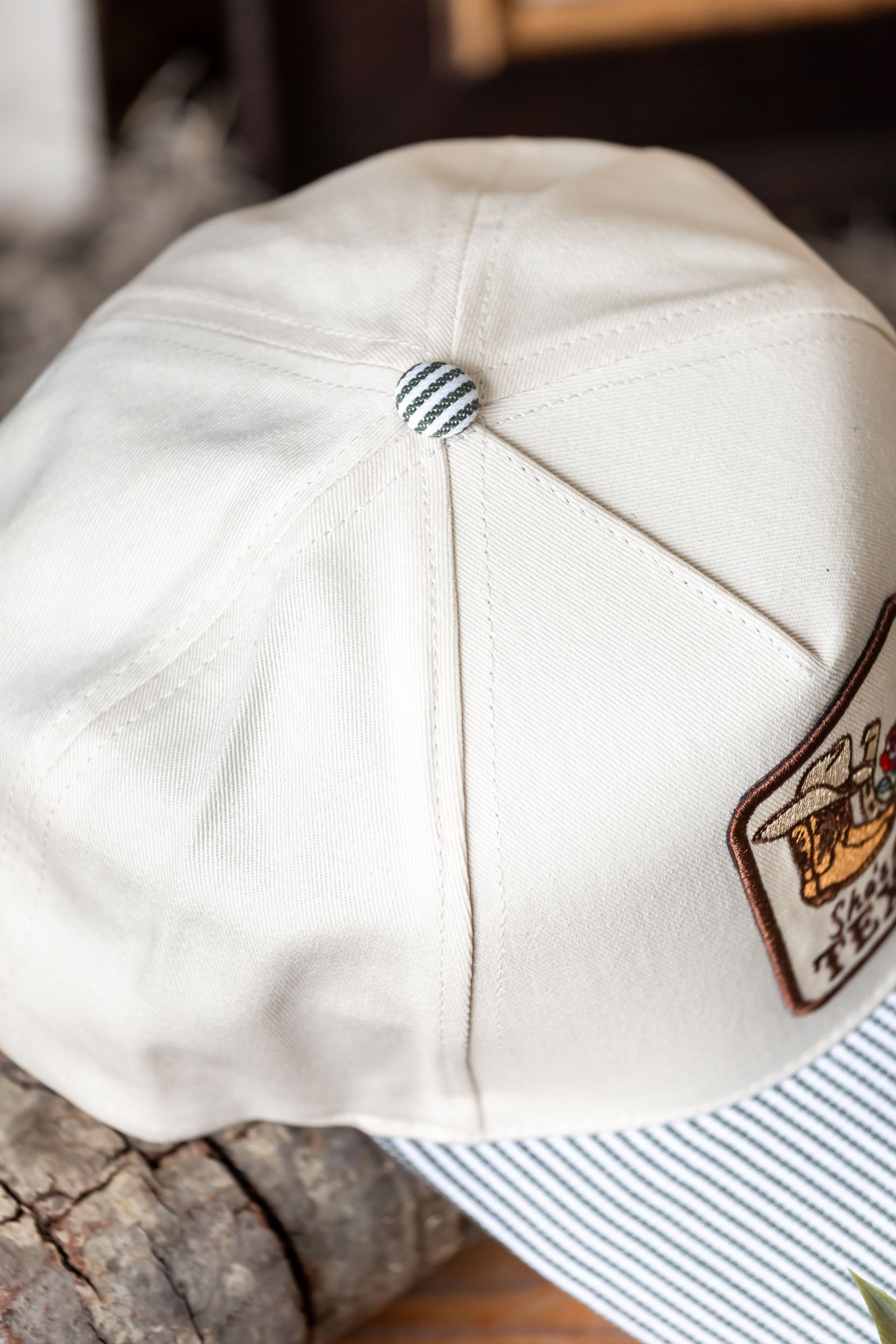 She's From Texas Embroidered Patch Cap Fashion City