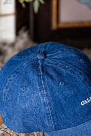 California Embroidered Denim Cap Fashion City