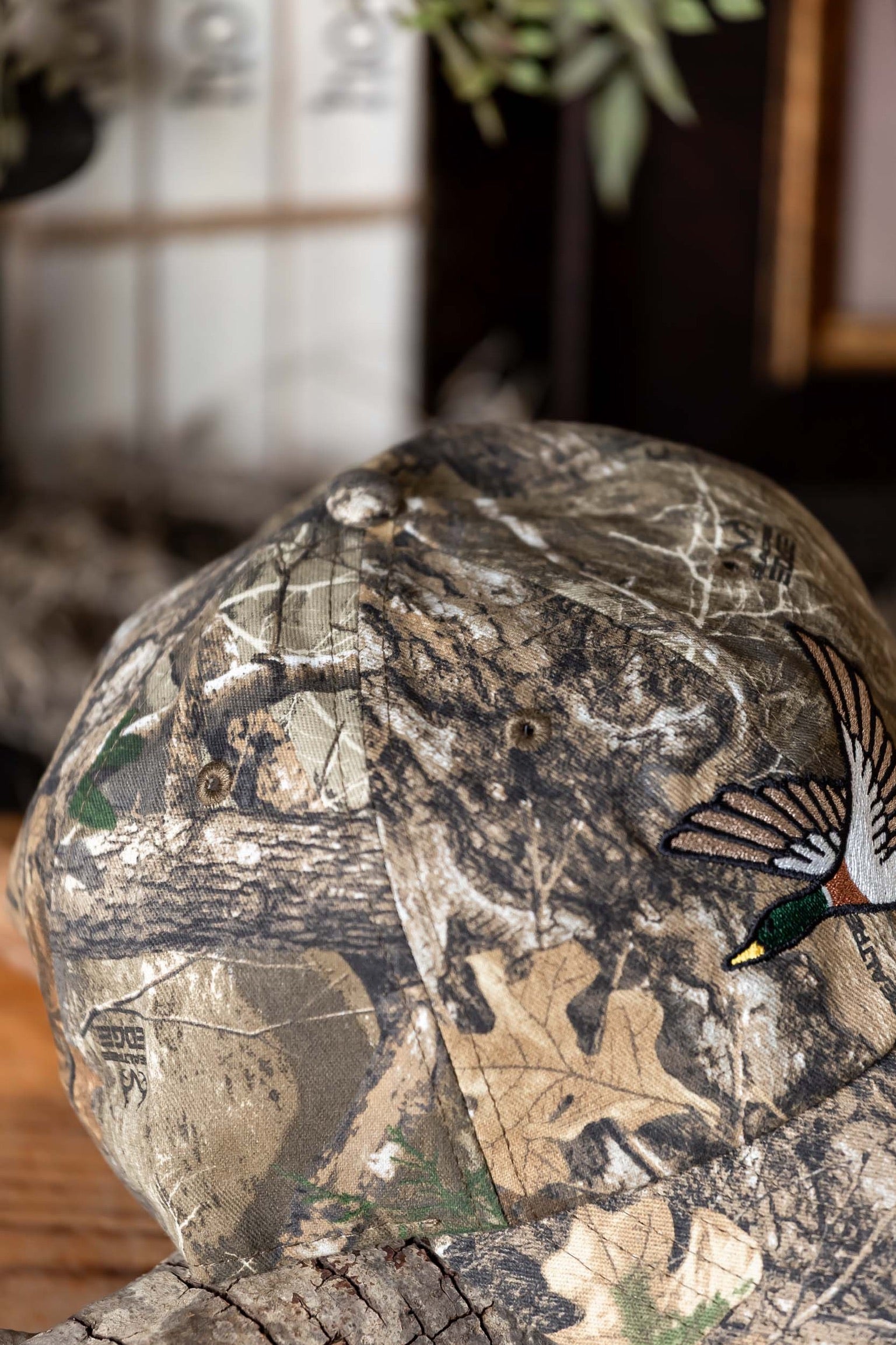 Camo Flying Mallard Embroidered Cap Fashion City