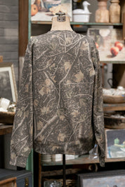 Flying Mallard Ducks Embroidered Camo Crewneck Sweatshirt Fashion City