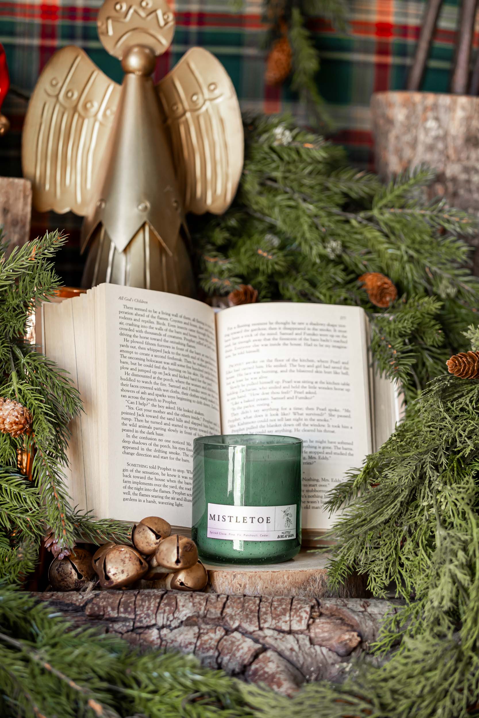 Mistletoe Olive Seeded Candle The Little Burlap Barn
