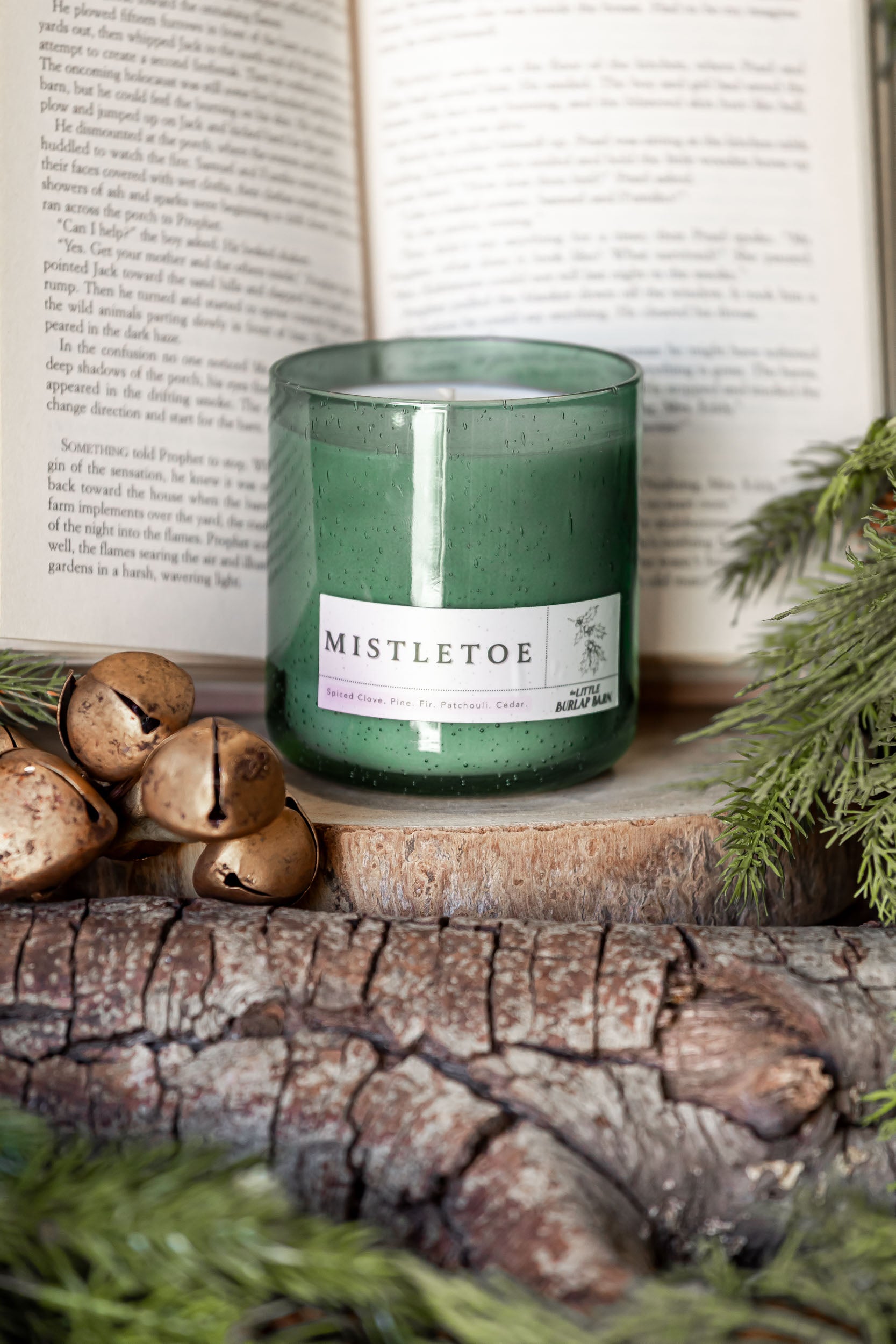 Mistletoe Olive Seeded Candle The Little Burlap Barn