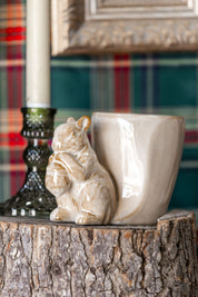 Squirrel Stoneware Vase Creative Co-Op