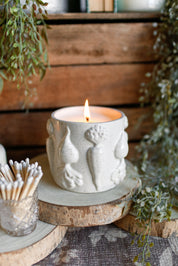 Stoneware Veggie Candle