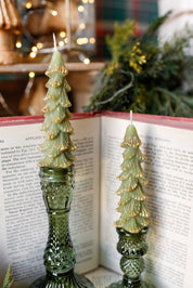 Mini Evergreen Tree Taper Candles