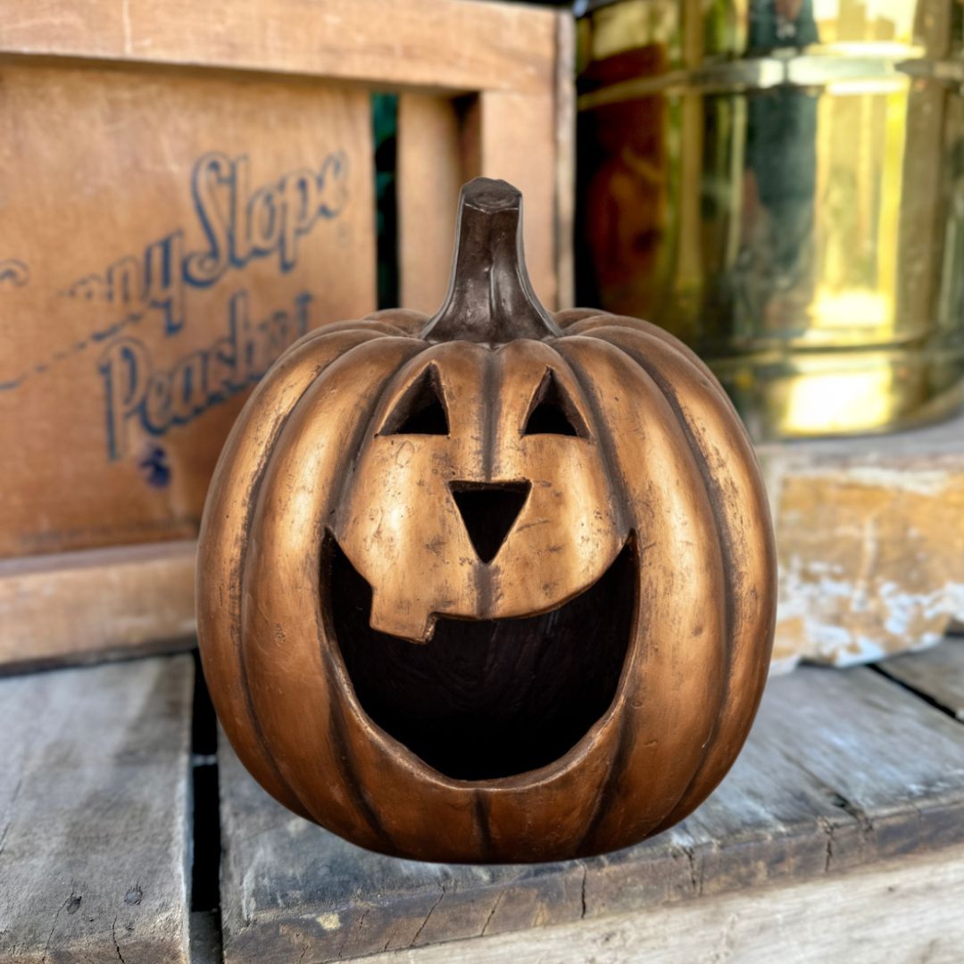 Whimsy Gilded Jack O’ Lantern