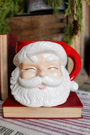 Cheery Santa Vase