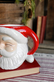 Cheery Santa Vase