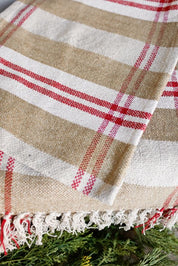Christmas Plaid Fringed Runner