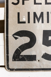 “Speed Limit 25” Street Sign (S)