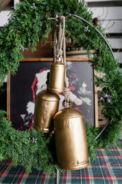 Aged Brass Bells (Set of 3)