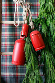 Aged Red Bells (Set of 3)