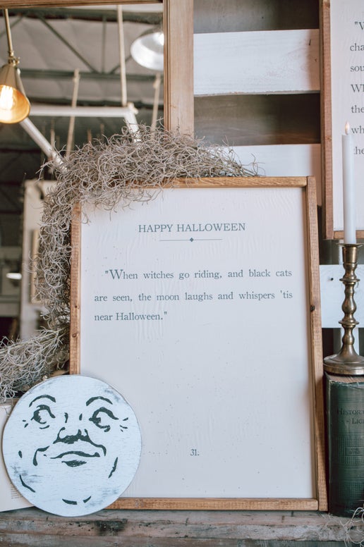 Handmade "Happy Halloween" Framed Sign